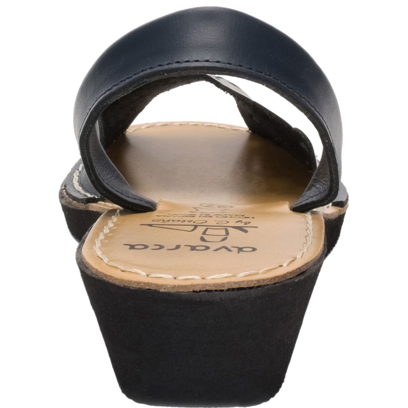 1287 - Menorquina Cuña Mujer Negro