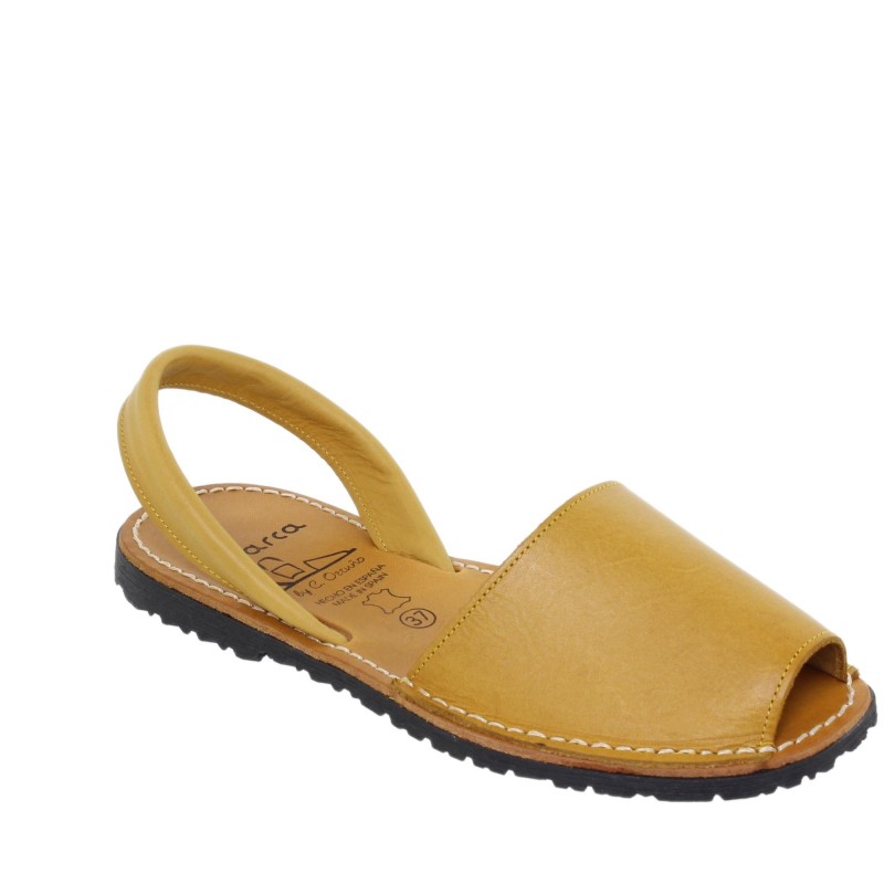 2010-s - Menorquina Plana Mujer Amarillo