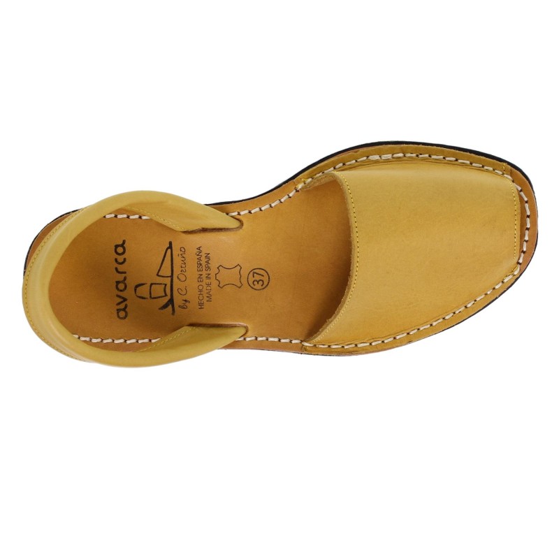 2010-s - Menorquina Plana Mujer Amarillo