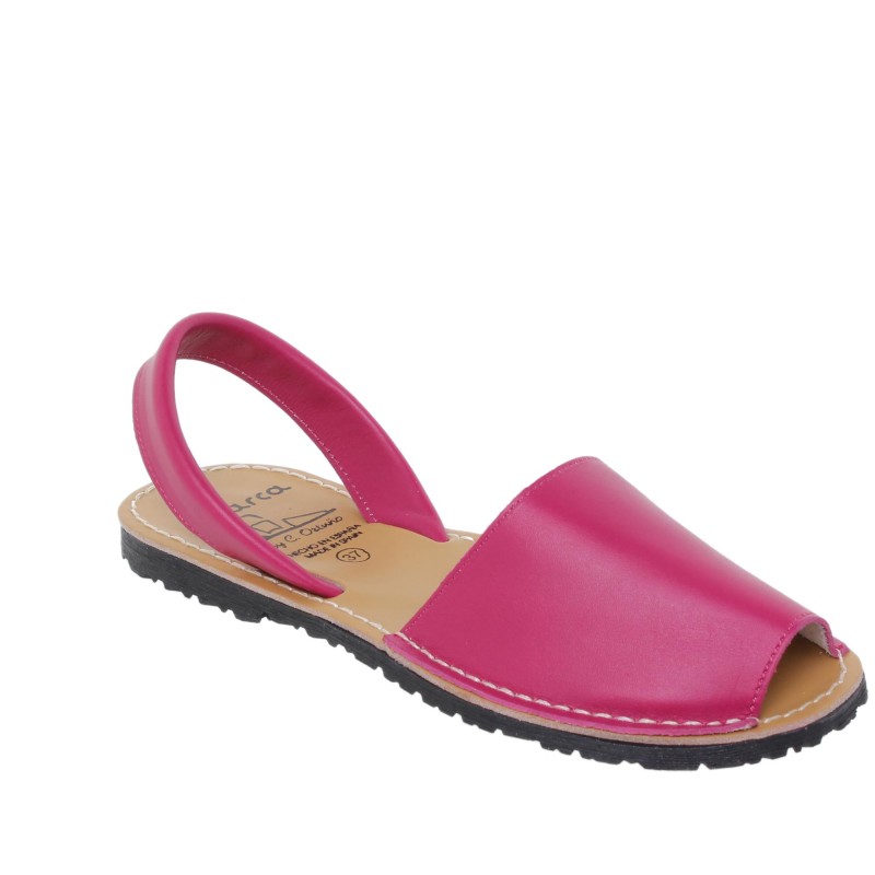 201 - Menorquina Plana Mujer Fuxia