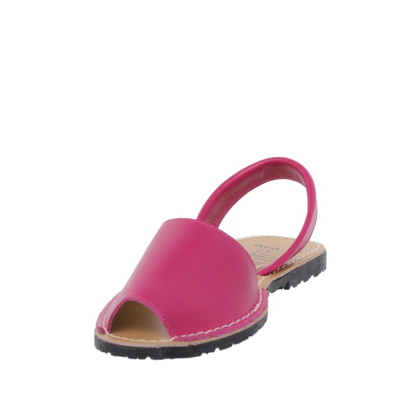 201 - Menorquina Plana Mujer Fuxia