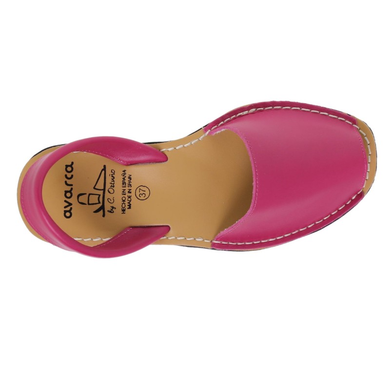 201 - Menorquina Plana Mujer Fuxia