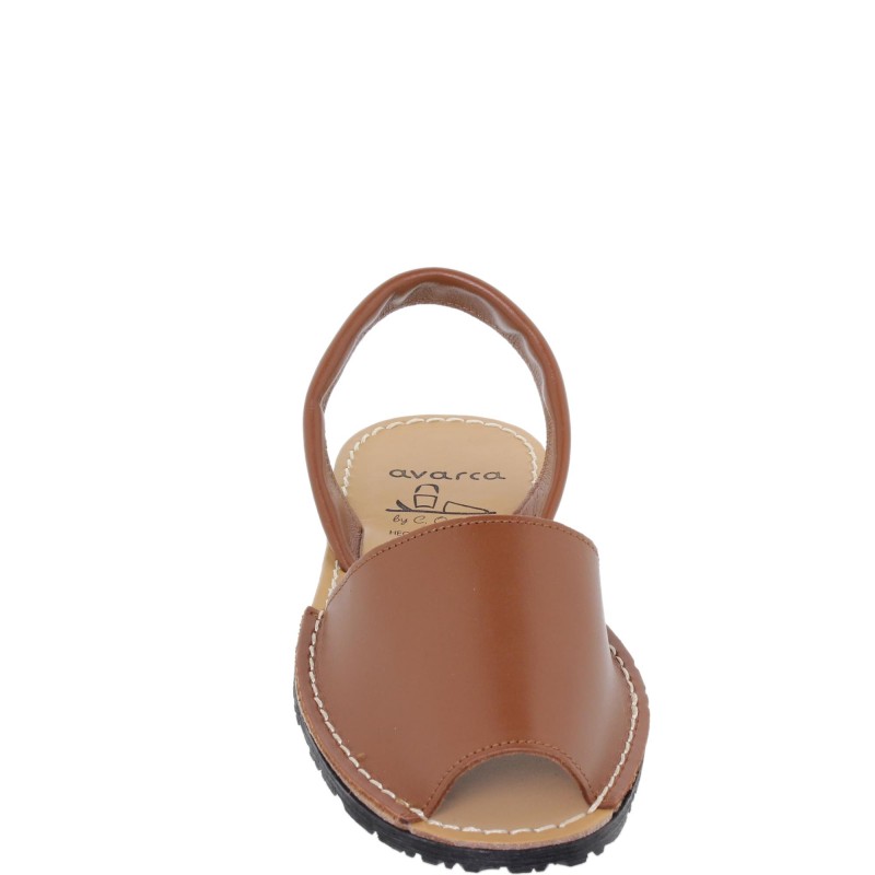 201-CABALLERO - Menorquina Plana Cuero
