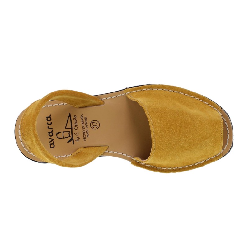 202AV - Menorquina Plana Mujer Amarillo