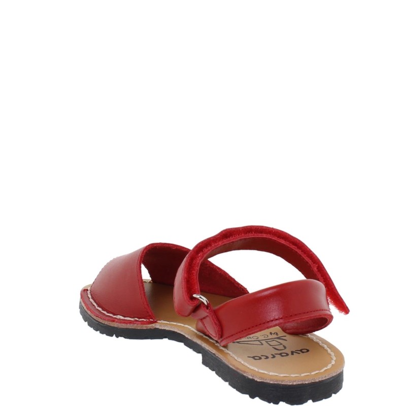 207 - Menorquina Plana Niño Rojo