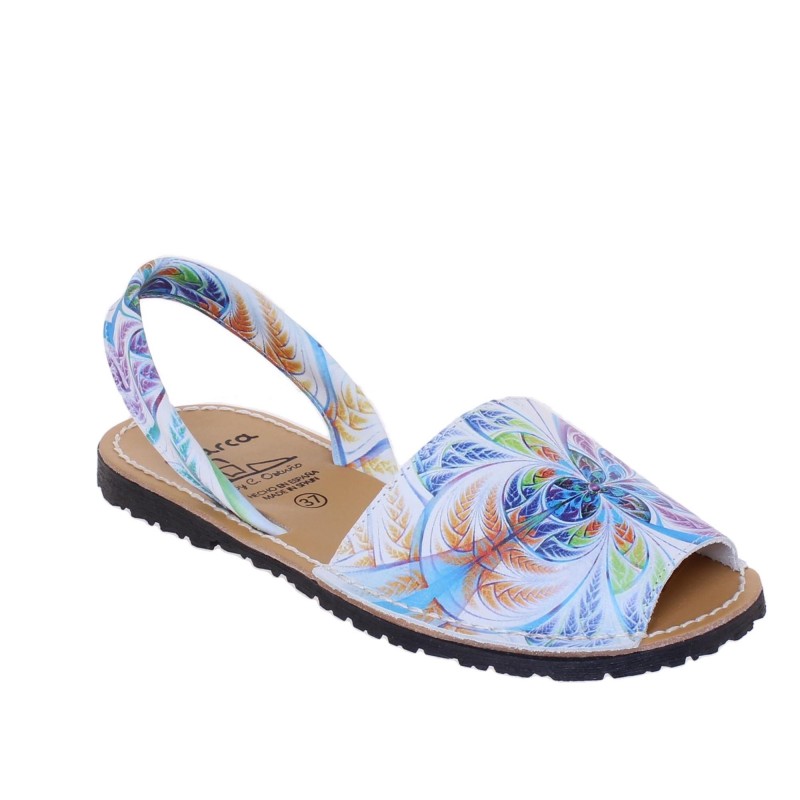 334 - Menorquina Plana Mujer Multicolor