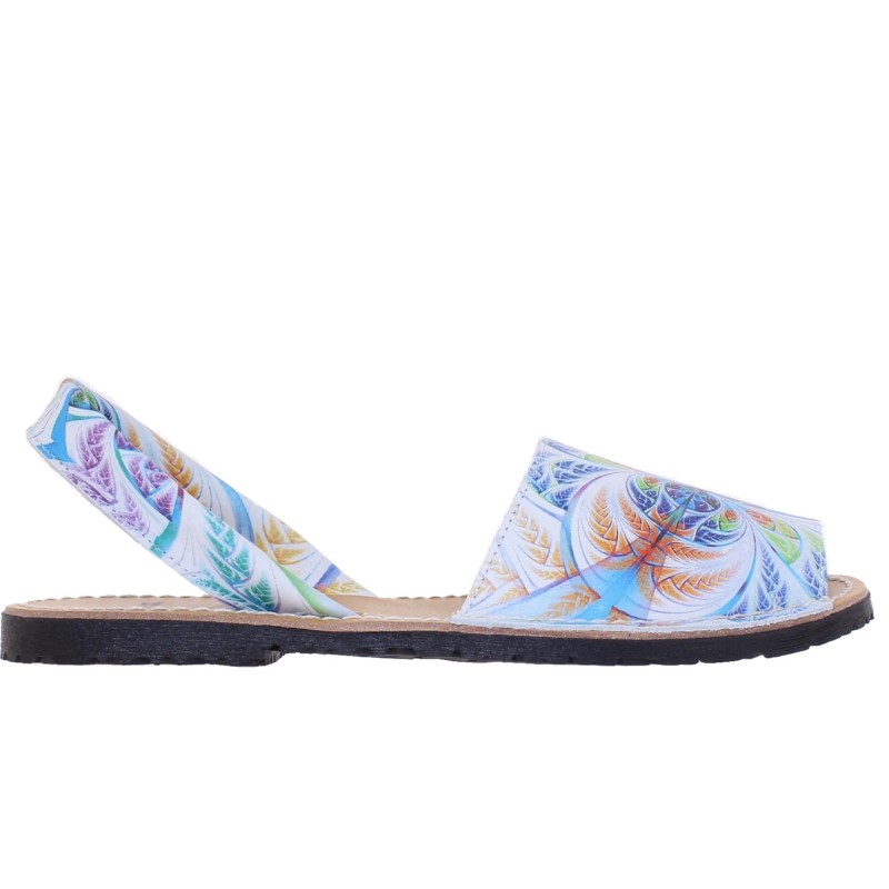334 - Menorquina Plana Mujer Multicolor