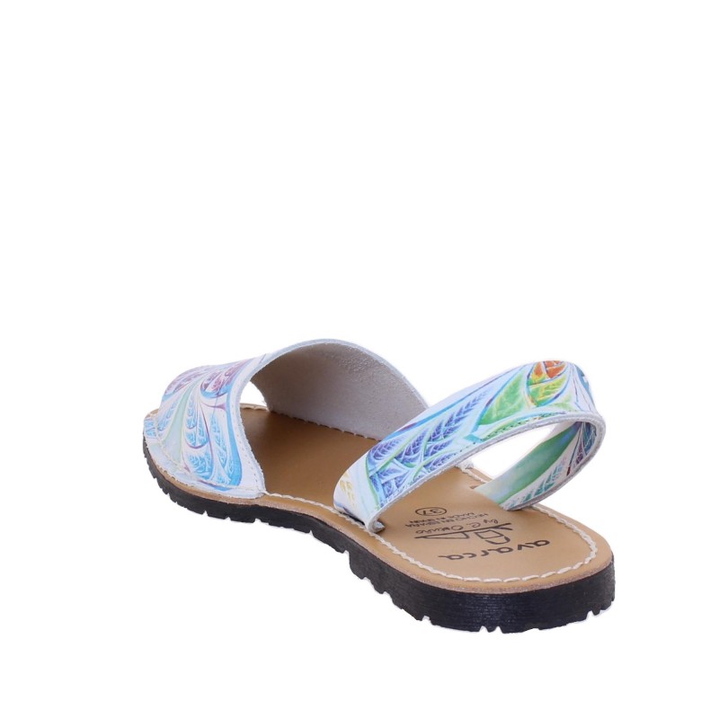 334 - Menorquina Plana Mujer Multicolor
