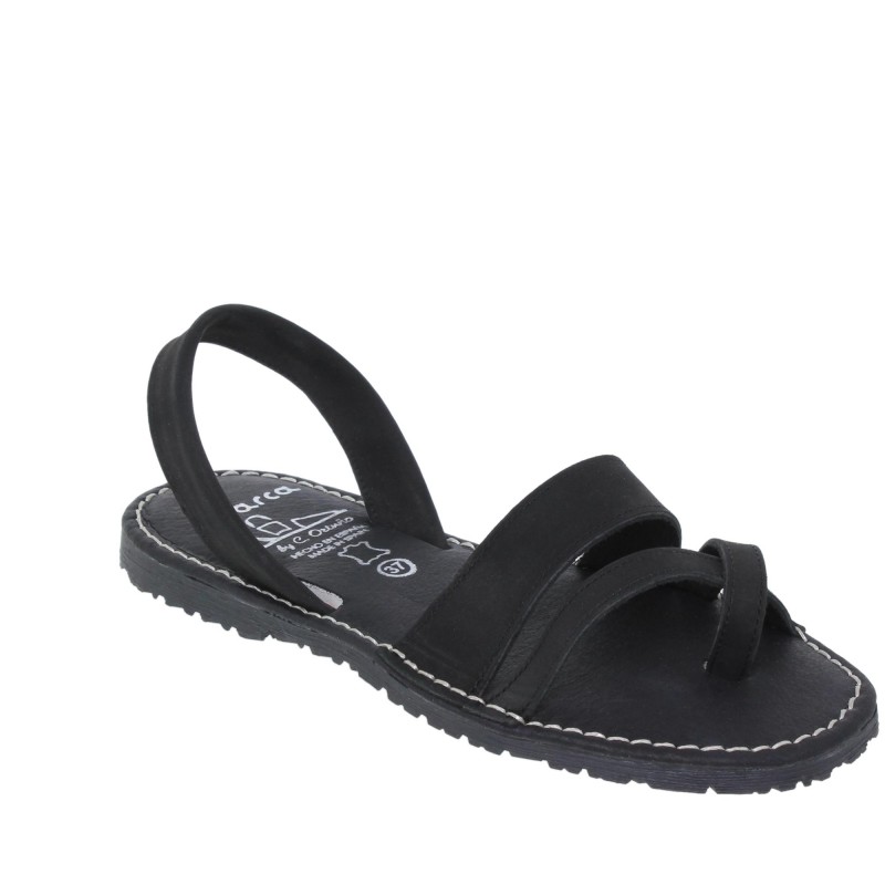33502552AV - Menorquina Plana Mujer Negro