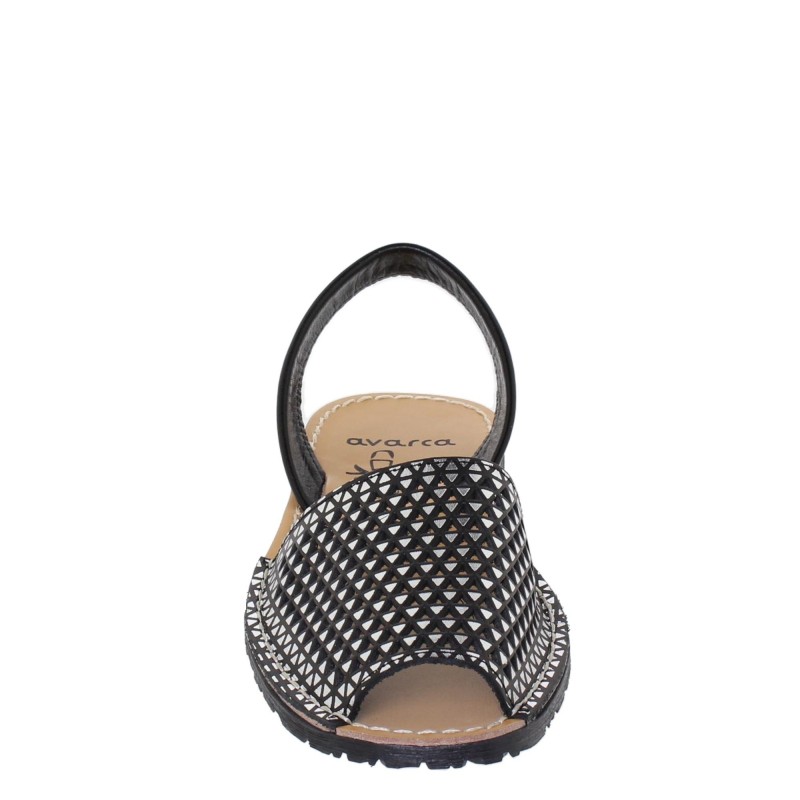336AV - Menorquina Plana Mujer Negro