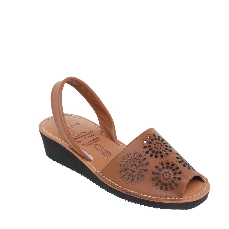 3471AV - Menorquina Cuña Mujer Cuero