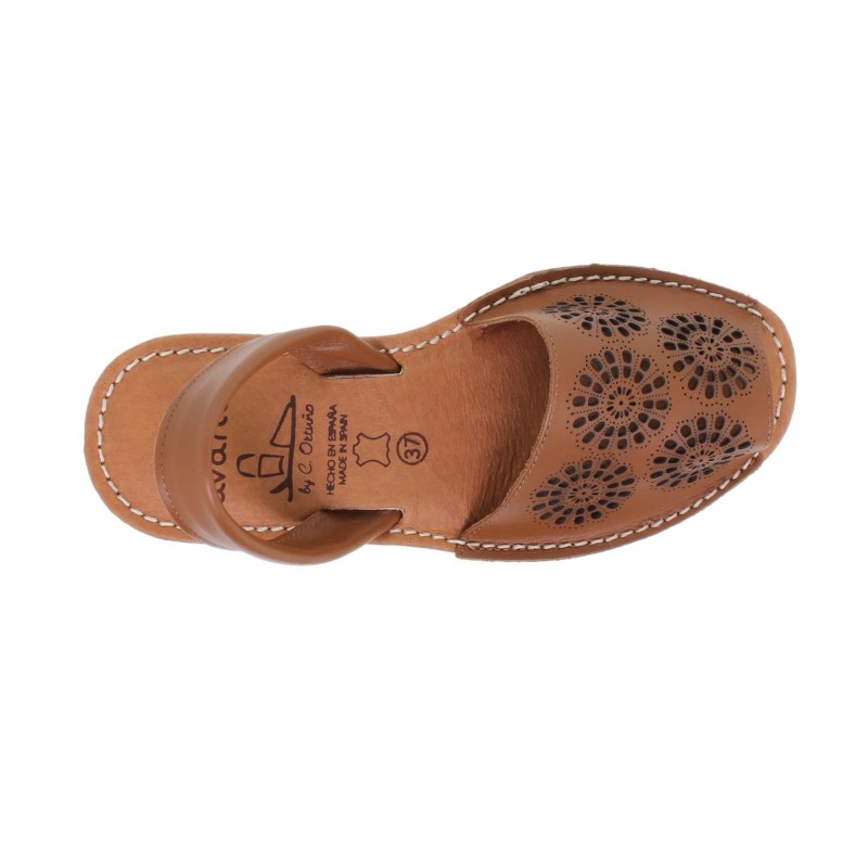 3471AV - Menorquina Cuña Mujer Cuero
