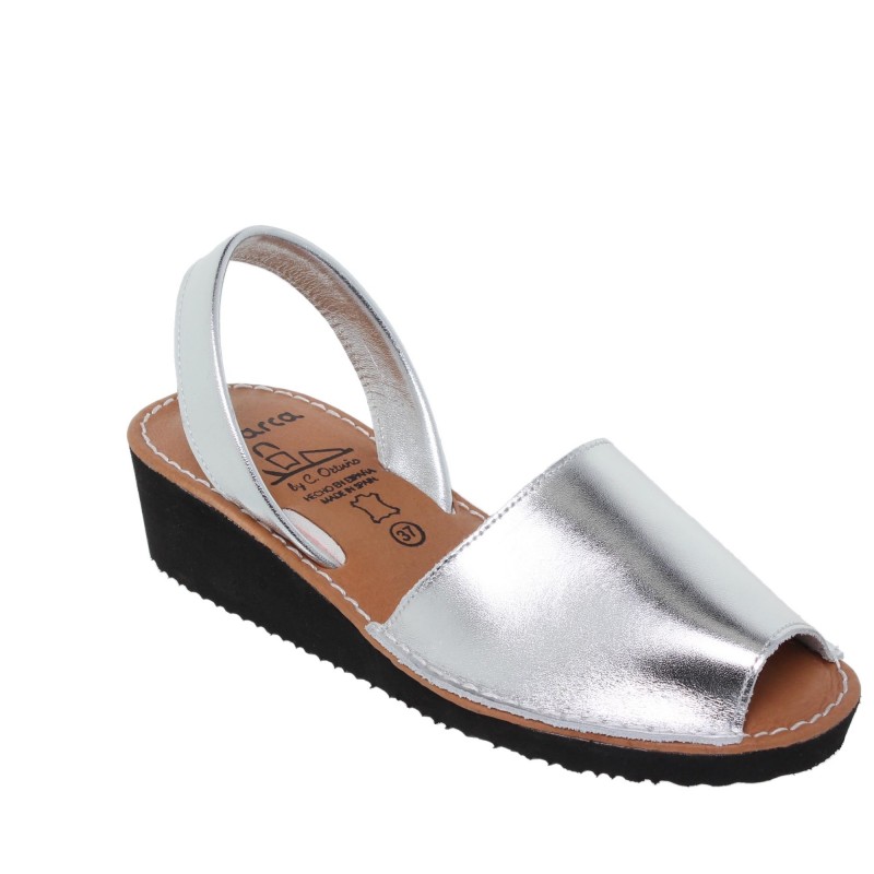 36503190AV - Menorquina Cuña Mujer Plata