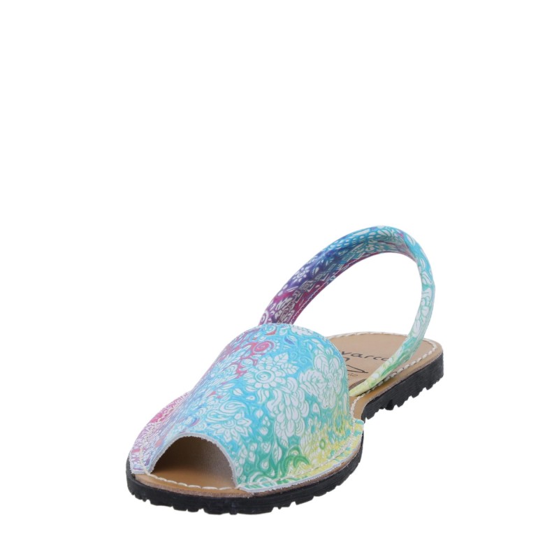 381 - Menorquina Plana Mujer Multicolor