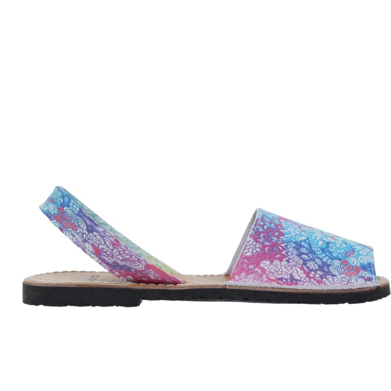 381 - Menorquina Plana Mujer Multicolor