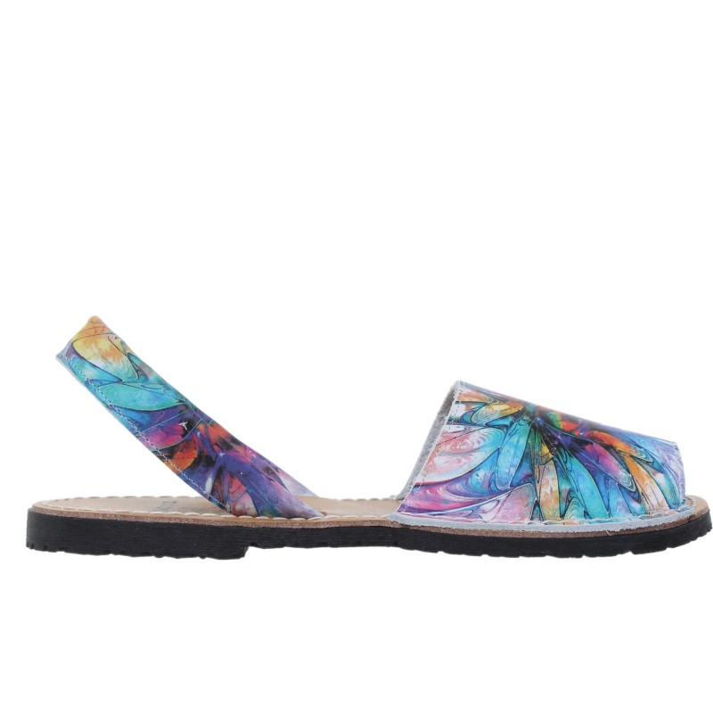 383 - Menorquina Plana Mujer Multicolor