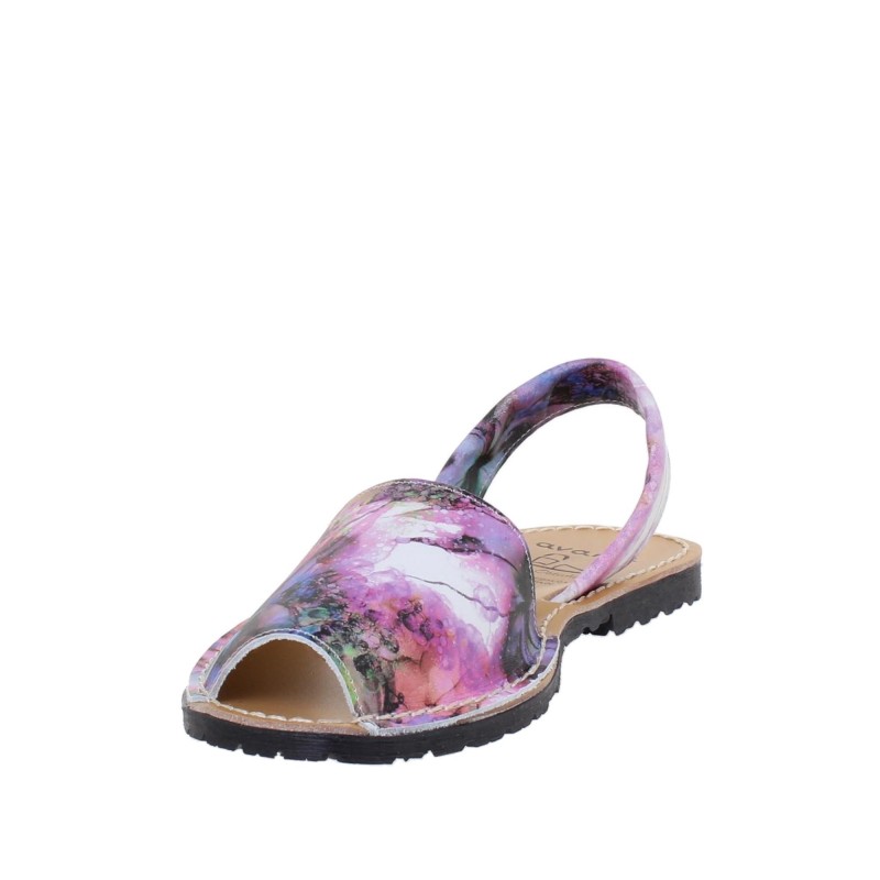 457AV - Menorquina Plana Mujer Multicolor