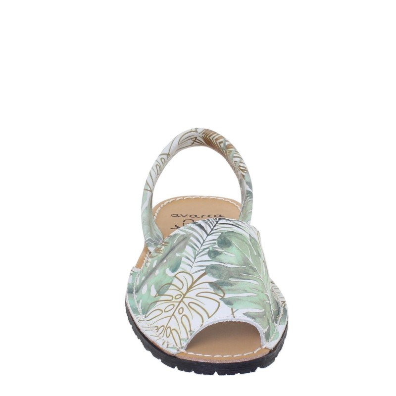 458AV - Menorquina Plana Mujer Verde