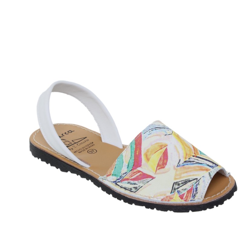 6020518AV - Menorquina Plana Mujer Multicolor