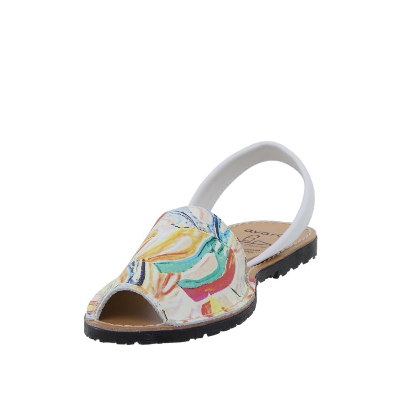 6020518AV - Menorquina Plana Mujer Multicolor