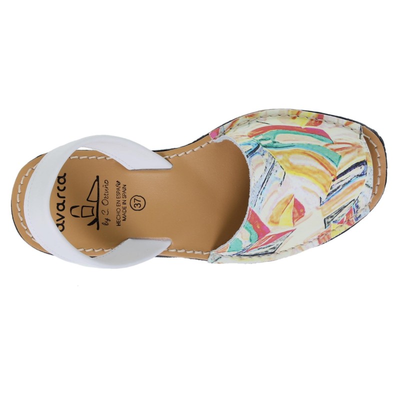 6020518AV - Menorquina Plana Mujer Multicolor