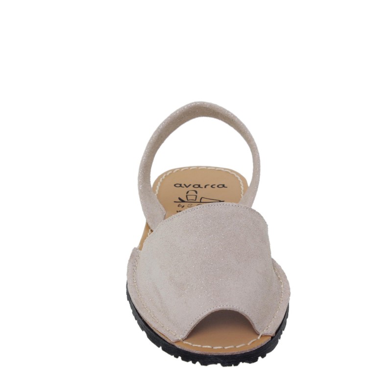8250525AV - Menorquina Plana Mujer Beig