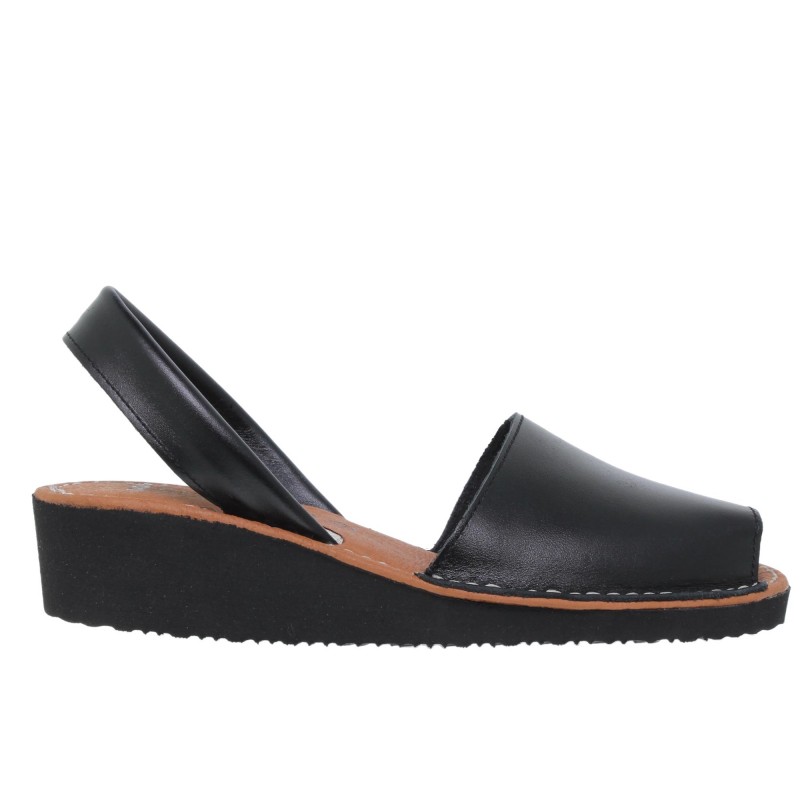 82602211AV - Menorquina Cuña Mujer Negro