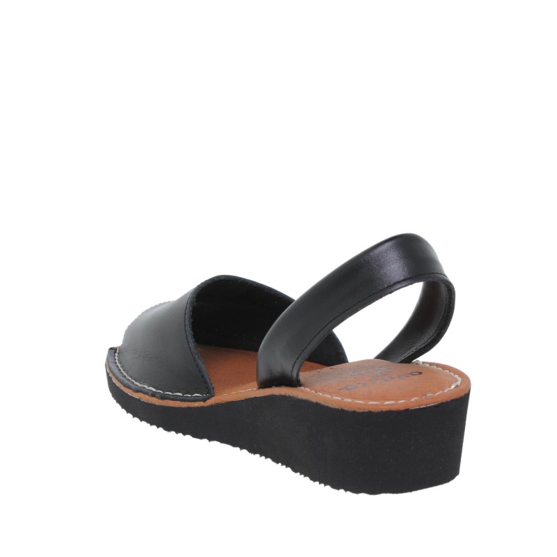 82602211AV - Menorquina Cuña Mujer Negro