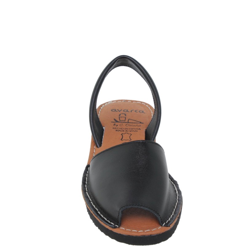 82602211AV - Menorquina Cuña Mujer Negro