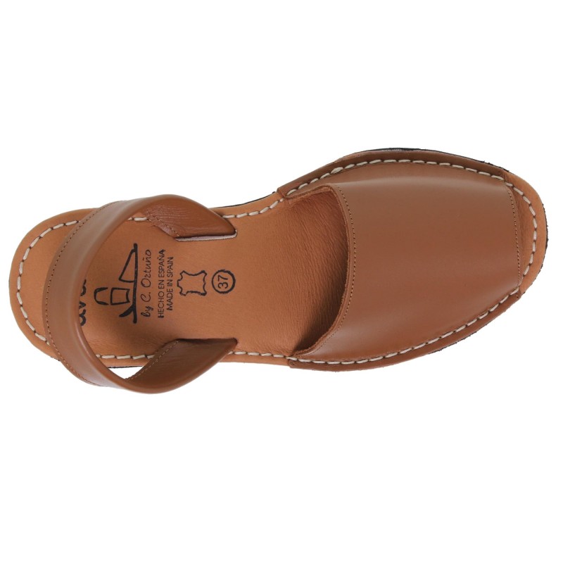 82602211AV - Menorquina Cuña Mujer Cuero