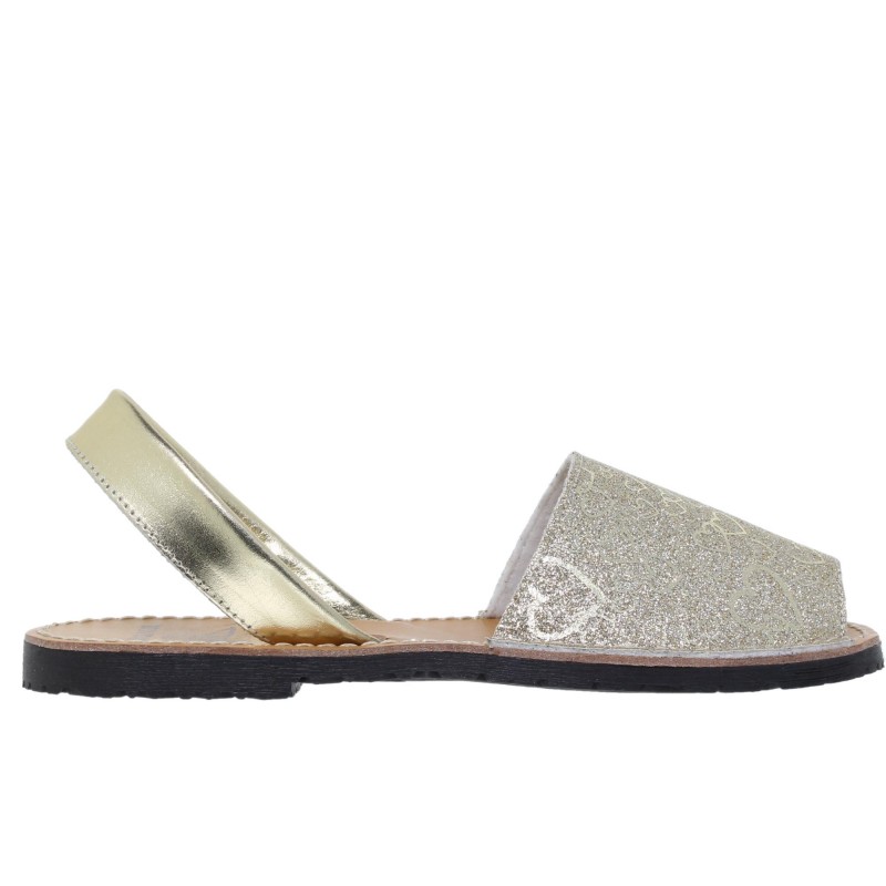 9390496AV - Menorquina Plana Mujer Platino