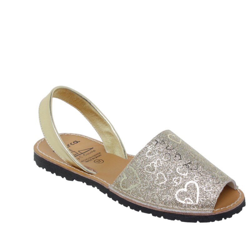 9390496AV - Menorquina Plana Mujer Platino