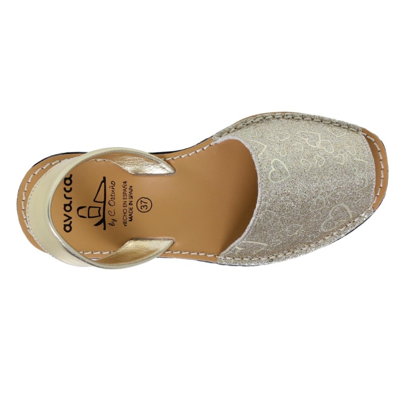 9390496AV - Menorquina Plana Mujer Platino