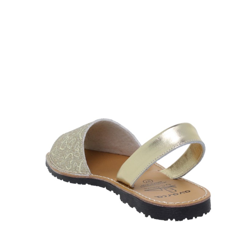 9390496AV - Menorquina Plana Mujer Platino