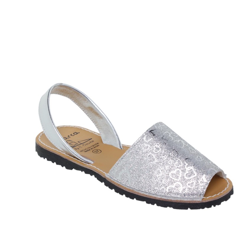 9390496AV - Menorquina Plana Mujer Plata