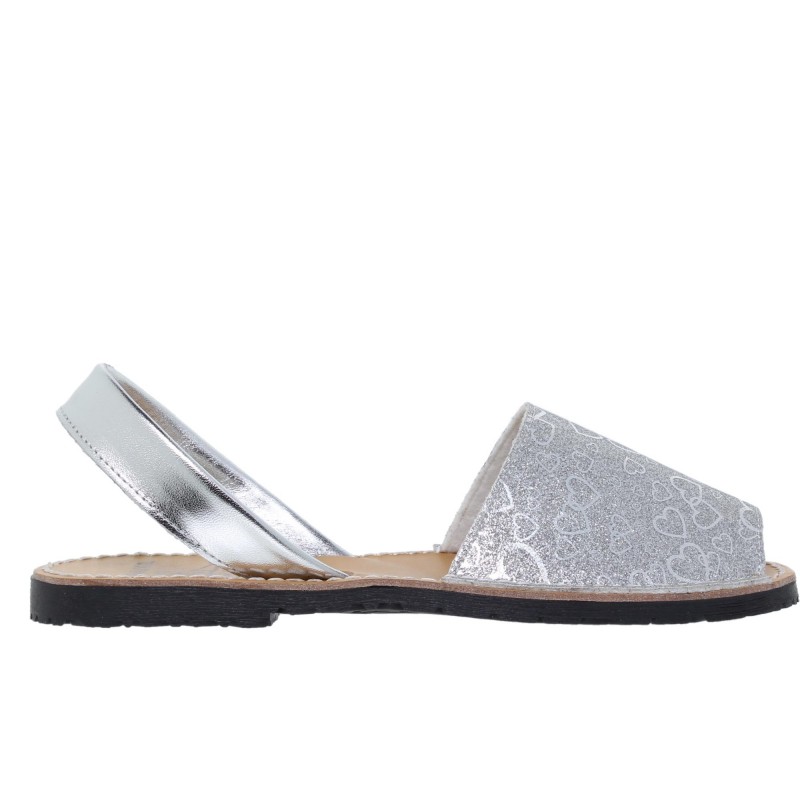 9390496AV - Menorquina Plana Mujer Plata