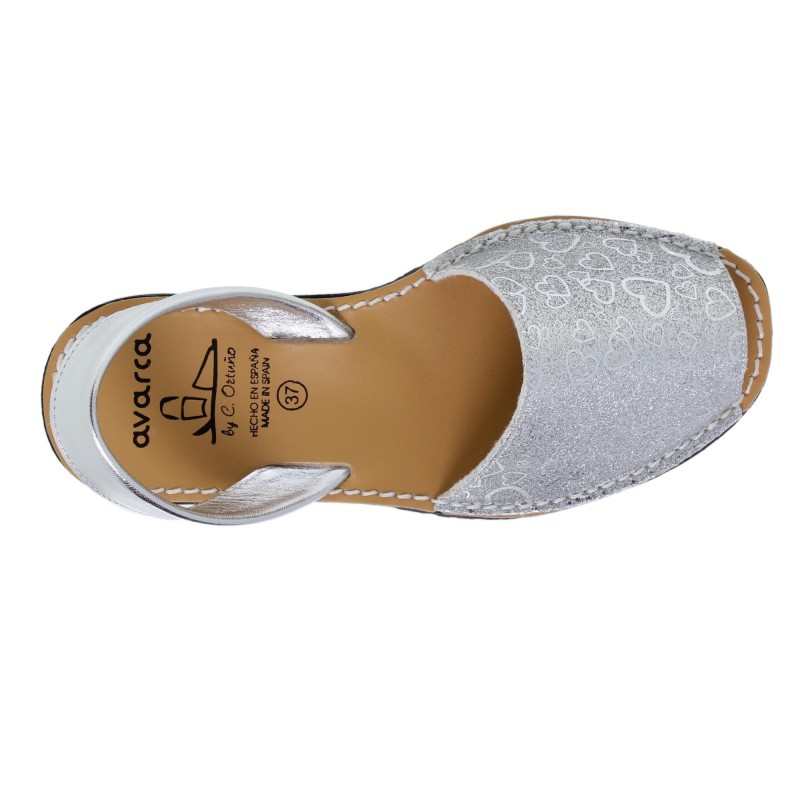 9390496AV - Menorquina Plana Mujer Plata