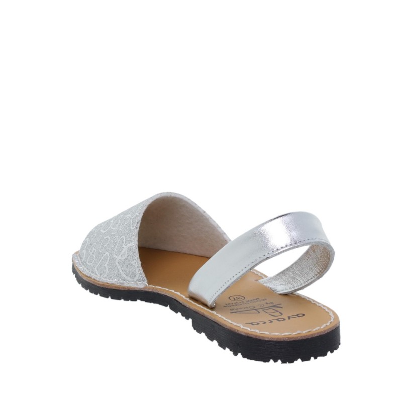 9390496AV - Menorquina Plana Mujer Plata