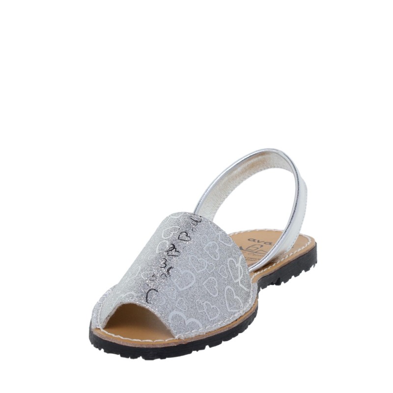 9390496AV - Menorquina Plana Mujer Plata