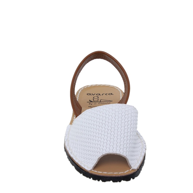 8590523AV - Menorquina Plana Mujer Blanco