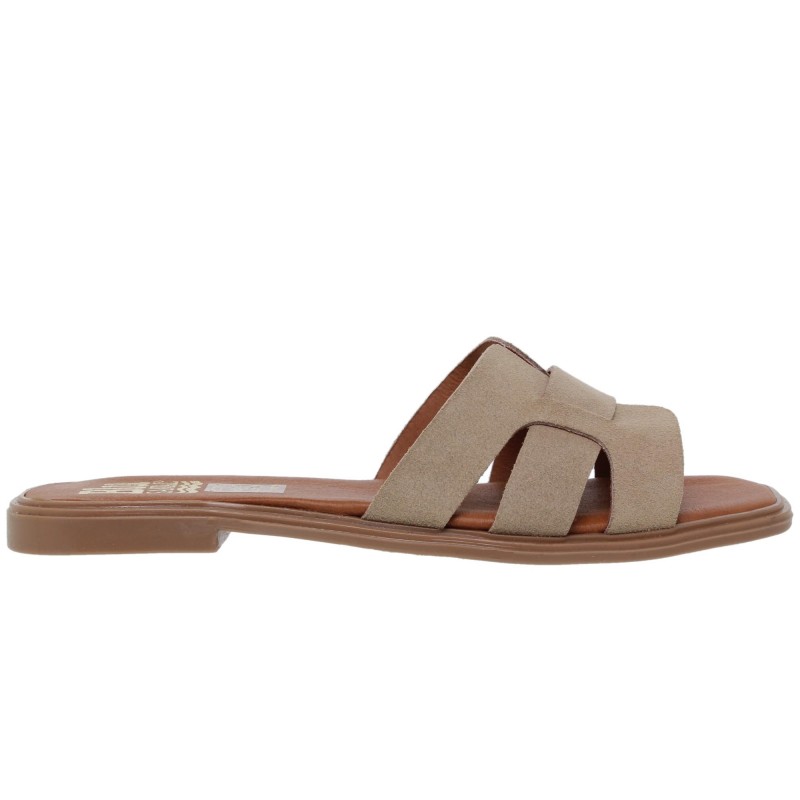 62102401BLU - Sandalia Señora Piel Taupe