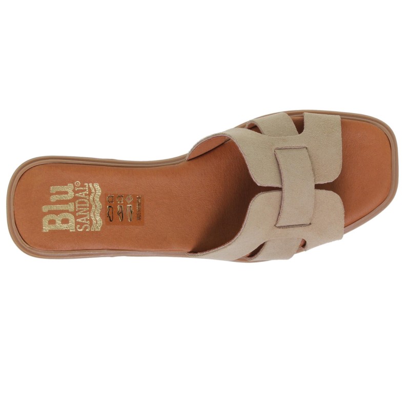 62102401BLU - Sandalia Señora Piel Taupe