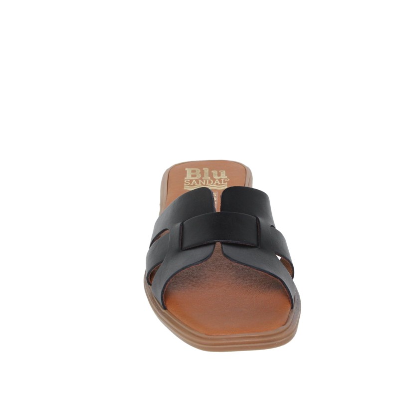 62102401BLU - Sandalia Señora Piel Negro