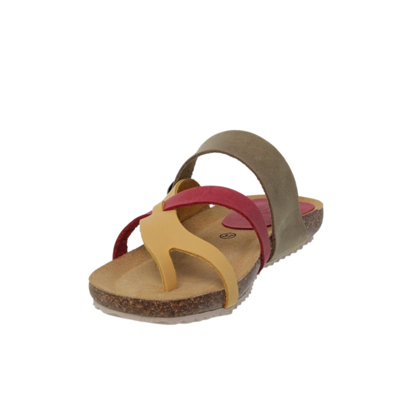 42108930BLU - Sandalia Señora Piel Multicolor