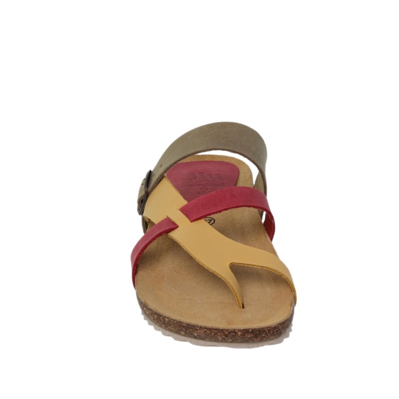 42108930BLU - Sandalia Señora Piel Multicolor
