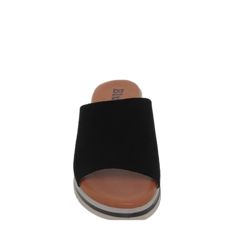 582026900BLU - Sandalia Cuña Mujer Negro