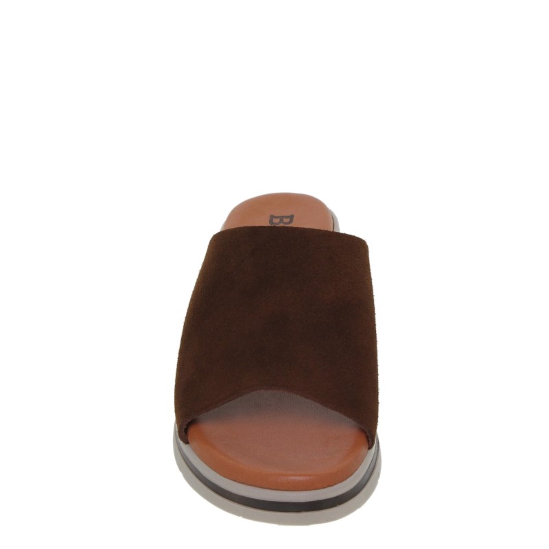 582026900BLU - Sandalia Cuña Mujer Marrón