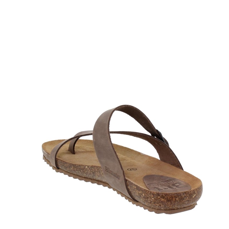8540501BLU - Sandalia Plana Bio Mujer Taupe