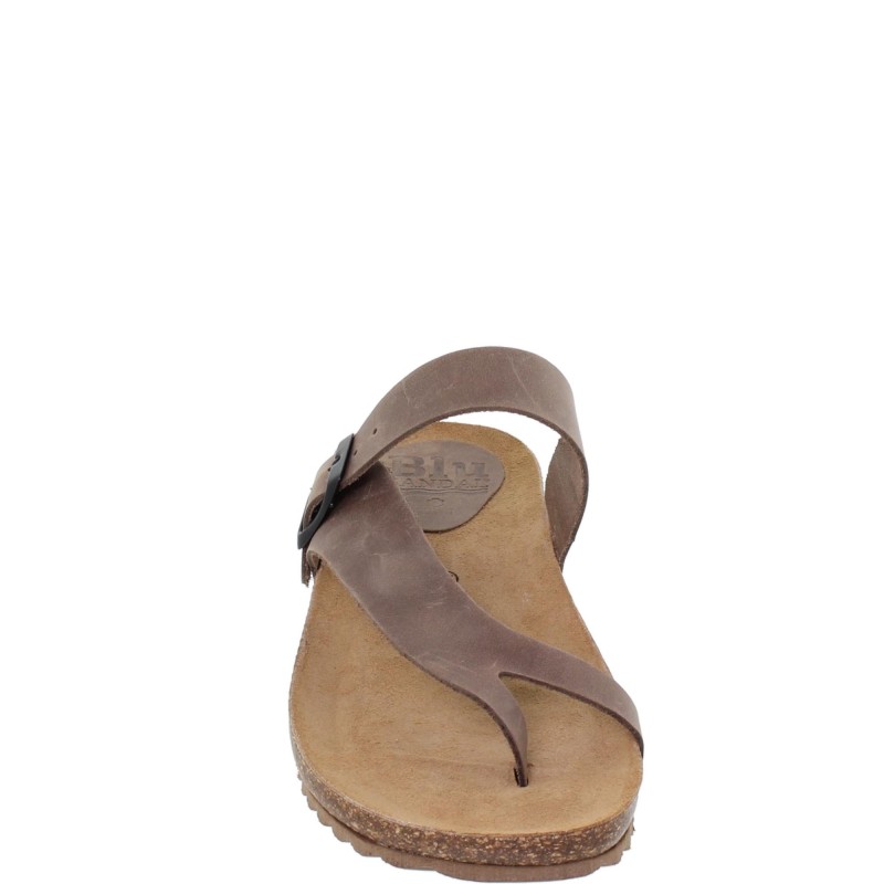 8540501BLU - Sandalia Plana Bio Mujer Taupe